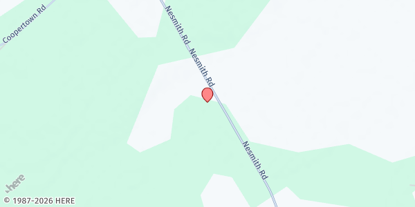 Map showing Greater Mt. Ararat A.M.E. Church at 1105 Nesmith Rd, Nesmith, SC