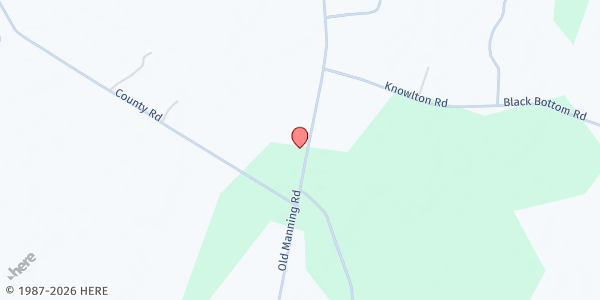 Map showing Howard Chapel AME Church at 6338 Old Manning Road, New Zion, SC