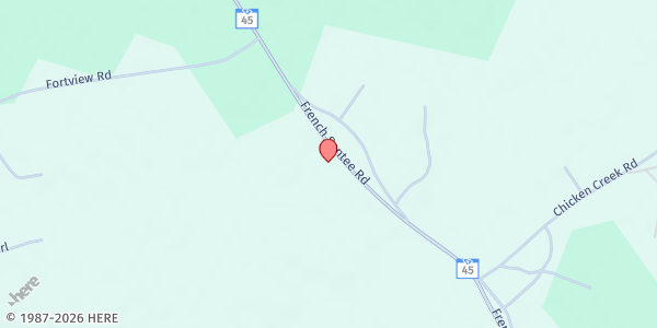 Map showing Wesley AME - Jehovah Holiness at 2741 French Santee Rd., Newland, SC