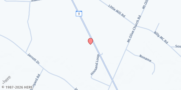 Map showing Mt. Vernon Missionary Baptist Church at 5791 SC-9, Nichols, SC