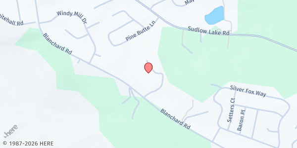 Map showing Mt Transfiguration Baptist at 350 Blanchard Rd., North Augusta, SC