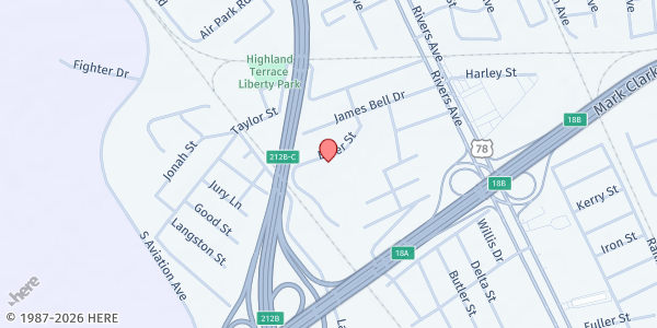 Map showing Bethel Pentecostal Holiness at 2331 Elder Ave., North Charleston, SC