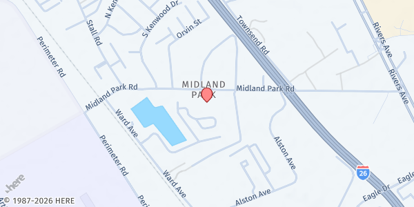 Map showing Community Impact of NCCOG at Midland Park at 2429 Midland Park Rd, North Charleston, SC