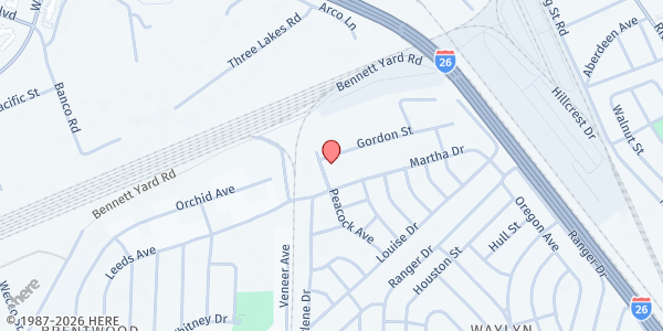 Map showing Faith In Action - Charleston at 2730 Gordon St., North Charleston, SC