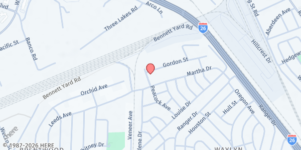 Map showing Faith in Action - North Charleston at 2730 Gordon St., North Charleston, SC