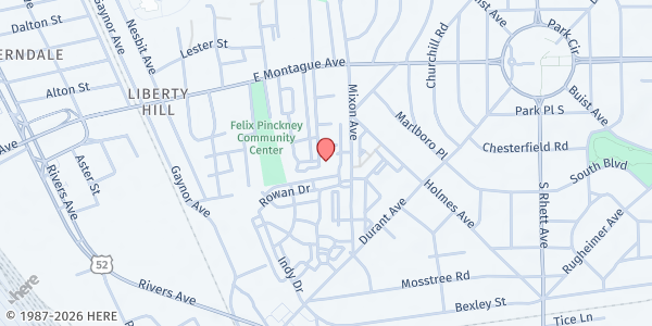 Map showing St. Peters Ministry Foundation - Food Pantry at 4650 Sanders Ave., North Charleston, SC