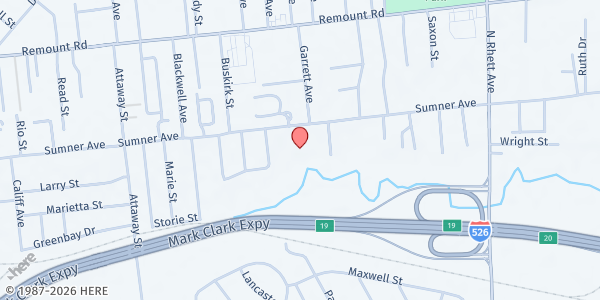 Map showing The Joshua Group/Christ Temple N. CHS at 1309 Sumner Ave., North Charleston, SC