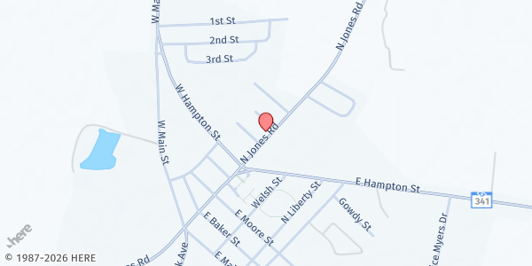 Map showing Restoration Deliverance Outreach - Olanta at 409 North Jones Street, Olanta, SC