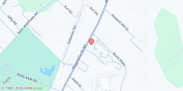 Map showing Family Health Center at 3310 Magnolia Street, Orangeburg, SC