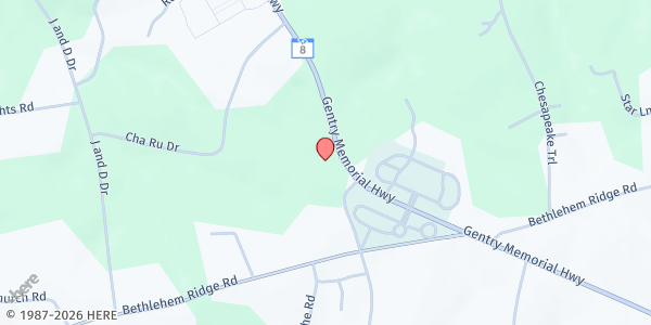 Map showing Seventh Day Adventist Church at 2503 Gentry Memorial Hwy. #8, Pickens, SC