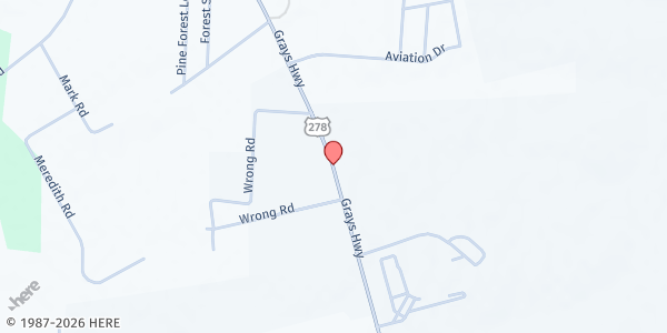 Map showing Jasper Counter Hunger Free Zone at 456 Grays Hwy 278, Ridgeland, SC