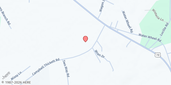 Map showing Community Resource Center - Zion Pilgrim at 168 Campbell Thickett Rd., Ridgeville, SC