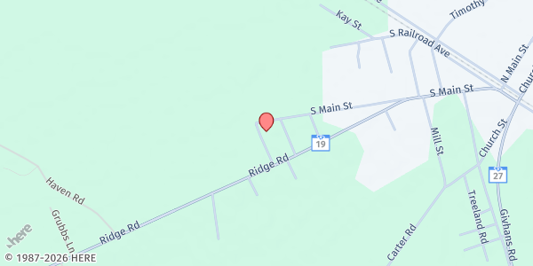Map showing Ridgeville Community Resource Center at 108 Dorchester St., Ridgeville, SC