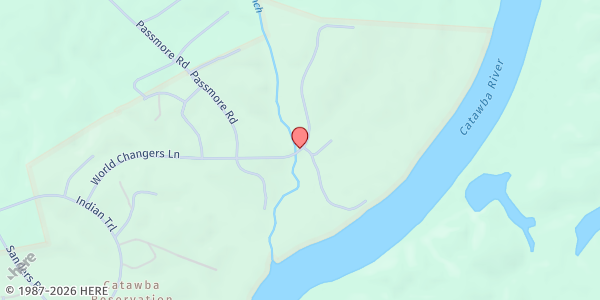 Map showing Catawba Indian Nation Food Pantry at 971 Avenue of the Nations, Rock Hill, SC