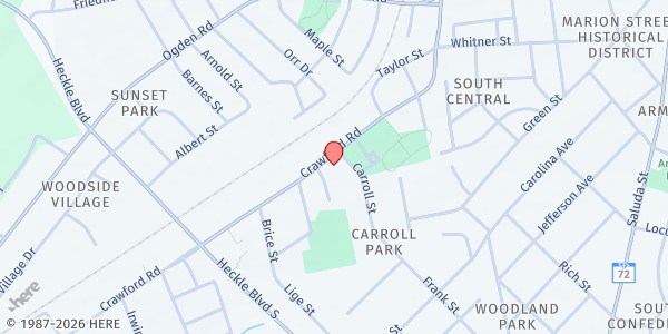 Map showing Dorothy Day Soup Kitchen/St. Mary's Food Pantry at 902 Crawford Rd., Rock Hill, SC