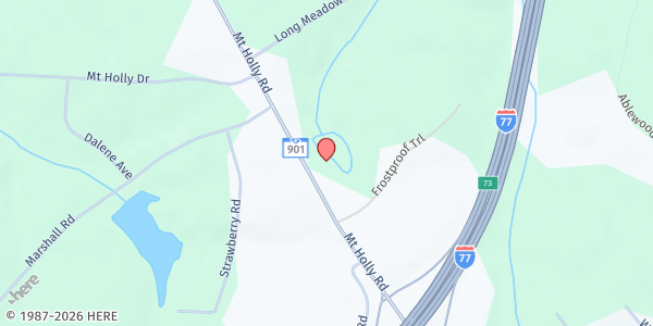 Map showing Love-N-Cherish Family Center at 2199 Mt Holly Rd, Rock Hill, SC