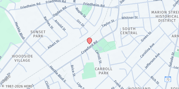 Map showing St Marys Food Pantry at 902 Crawford Rd, Rock Hill, SC