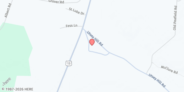 Map showing Jerusalem Helping Hand Food Bank at 135 Jerusalem Loop, Saint George, SC