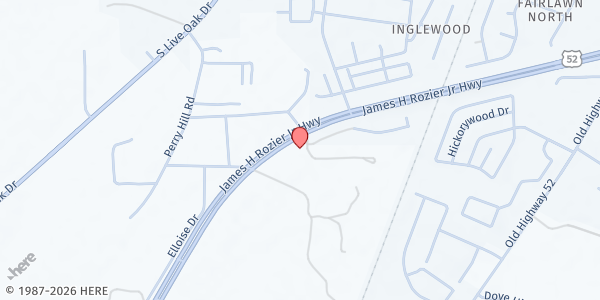 Map showing Faith Moncks Corner at 1286 N. Hwy. 52, Santee Circle, SC