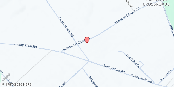 Map showing Gethsemane Baptist at 655 Hammond Cross Road, St. Matthews, SC