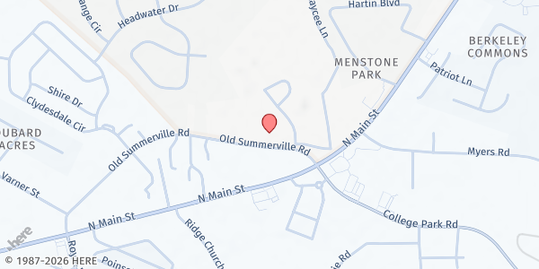 Map showing Salem Baptist Church at 321 Old Summerville Rd, Summerville, SC