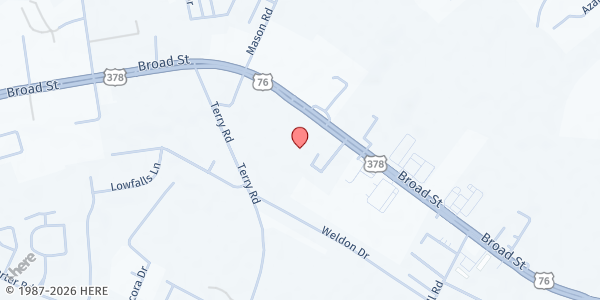 Map showing Bethesda Church of God at 2730 Broad Street, Sumter, SC