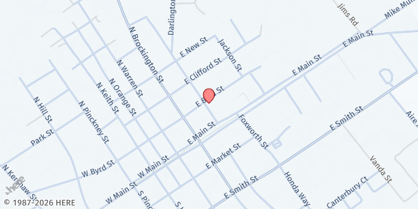 Map showing Bethlehem Baptist Church-Timmonsville at 113 Tanyard Street, Timmonsville, SC