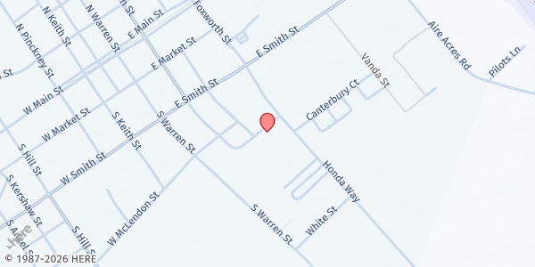 Map showing Christ Is The King at 308 Carter Street, Timmonsville, SC