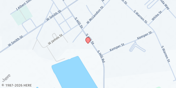 Map showing Friends United Food Pantry at 612 S. Hill St., Timmonsville, SC