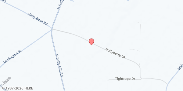 Map showing Greater Mt Sinai Deliverence at 4648 Hollyberry Lane, Timmonsville, SC