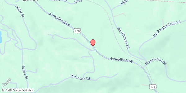 Map showing H.O.P.E. Soup Kitchen at 3223 Asheville Hwy, Tryon, SC