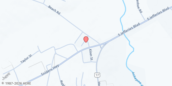 Map showing Chisom Housing Group Distribution Site at 100 Sniders Hwy., Walterboro, SC