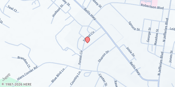 Map showing Edgewood Baptist Church at 138 Wildwood Dr, Walterboro, SC