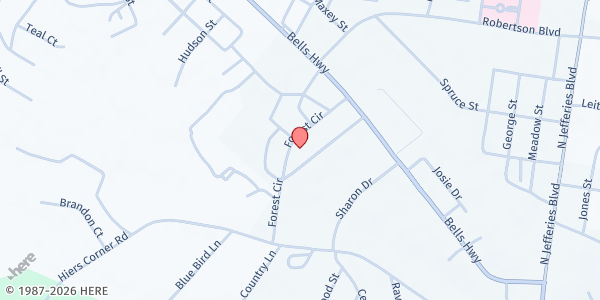 Map showing Edgewood Baptist Church Food Pantry at 138 Wildwood Dr., Walterboro, SC