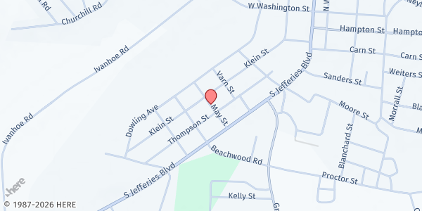 Map showing The Special Gathering at 9 May St., Walterboro, SC