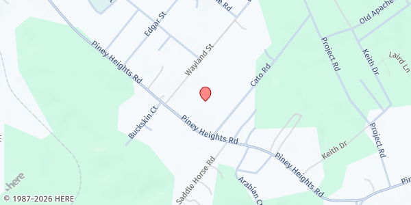 Map showing Redemption Center at 365 Piney Heights Rd., Warrenville, SC