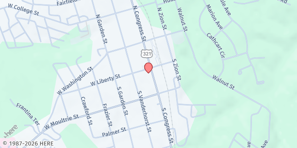 Map showing Good Samaritan House at 205 S. Congress St., Winnsboro, SC