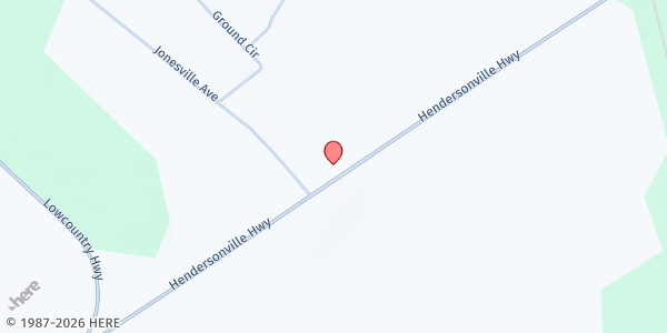 Map showing Mt. Nebo Baptist Church II at 22 Jonesville Ave, Yemassee, SC