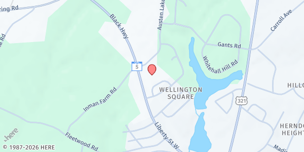 Map showing A.R.K. Food Pantry - Cornerstone Family Worship Ctr. at 1090 Black Hwy., York, SC