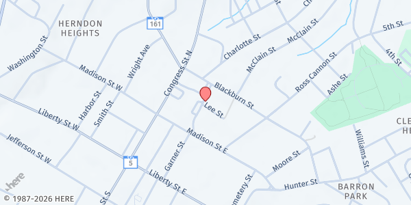 Map showing PATH at 204 Raille St, York, SC