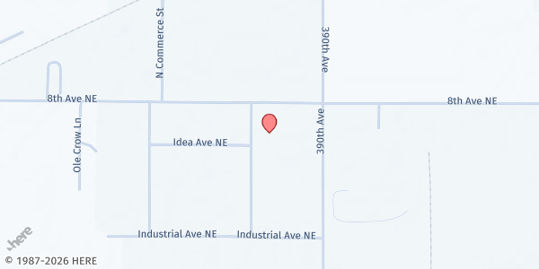 Map showing Feeding SD at Fossum Field at 2920 8th Ave NE, Aberdeen, SD