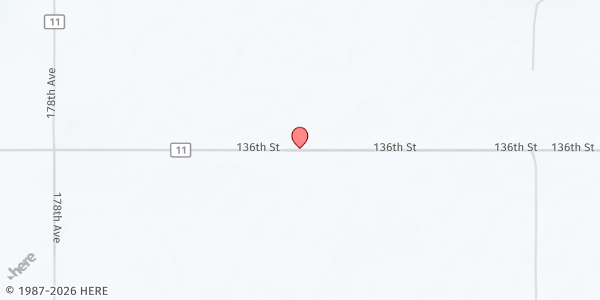 Map showing Bison Senior Box Program at Bison, Bison, SD