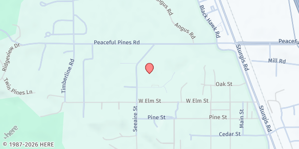 Map showing Black Hawk Elementary at 7108 Seeaire St., Black Hawk, SD