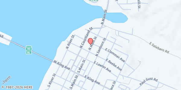 Map showing ROCS Chamberlain at 219 N Main St, Chamberlain, SD