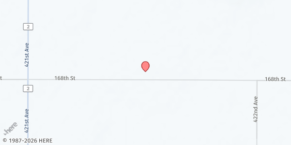 Map showing Clark Center Church at , Clark, SD