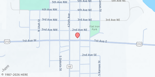 Map showing Clark Senior Box Program at 200 N Commercial, Clark, SD
