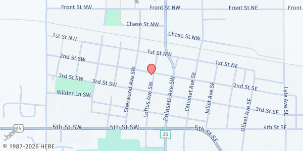 Map showing Christian & Missionary Allnc at 303 2nd St SW, De Smet, SD