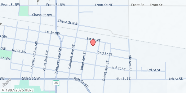 Map showing Kingsbury County Community Action - De Smet Office at 202 2nd St SE, De Smet, SD