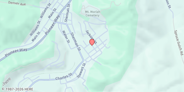 Map showing Deadwood Senior Box Program at Deadwood, Deadwood, SD