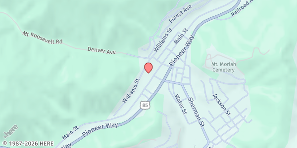 Map showing Lead Deadwood Elementary School at 716 Upper Main Street, Deadwood, SD
